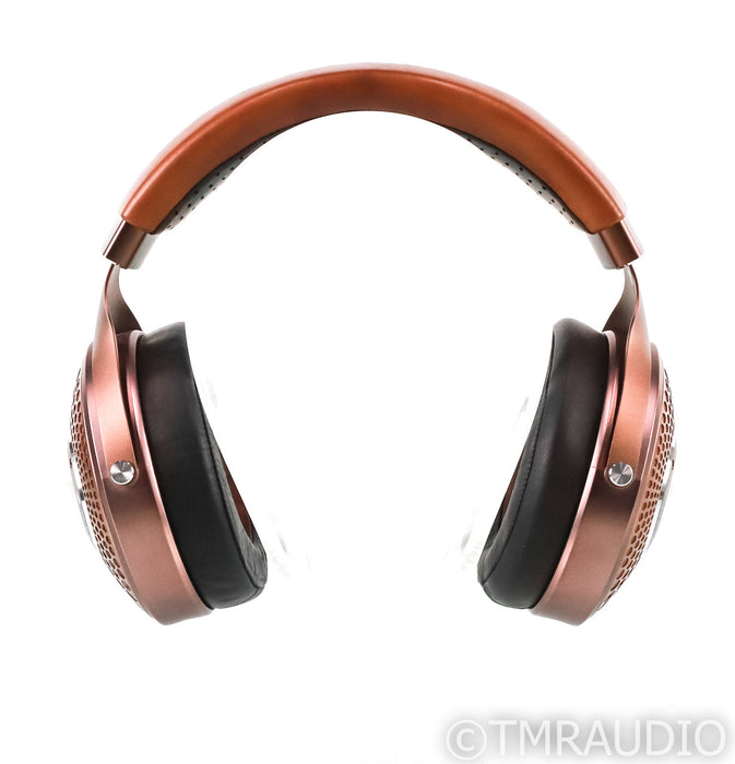 Focal Stellia Closed Back Headphones; Chocolate Leather