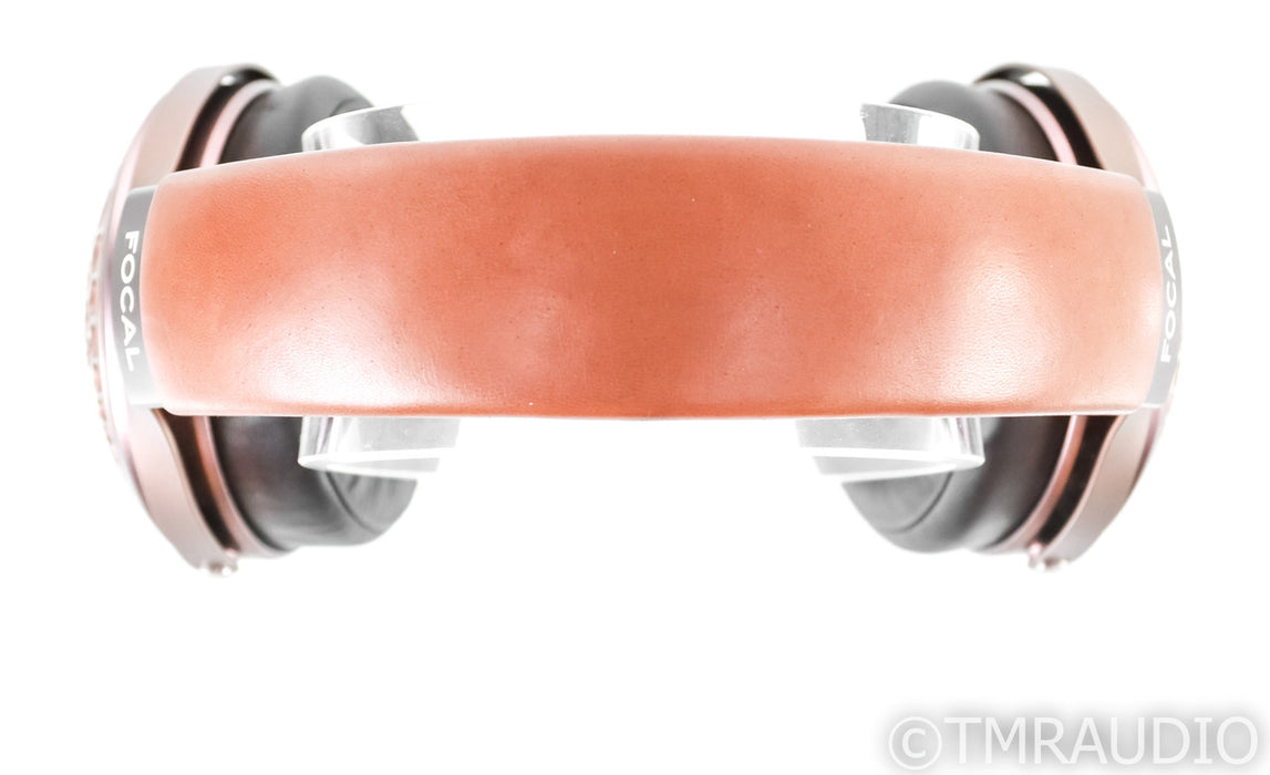 Focal Stellia Closed Back Headphones; Chocolate Leather