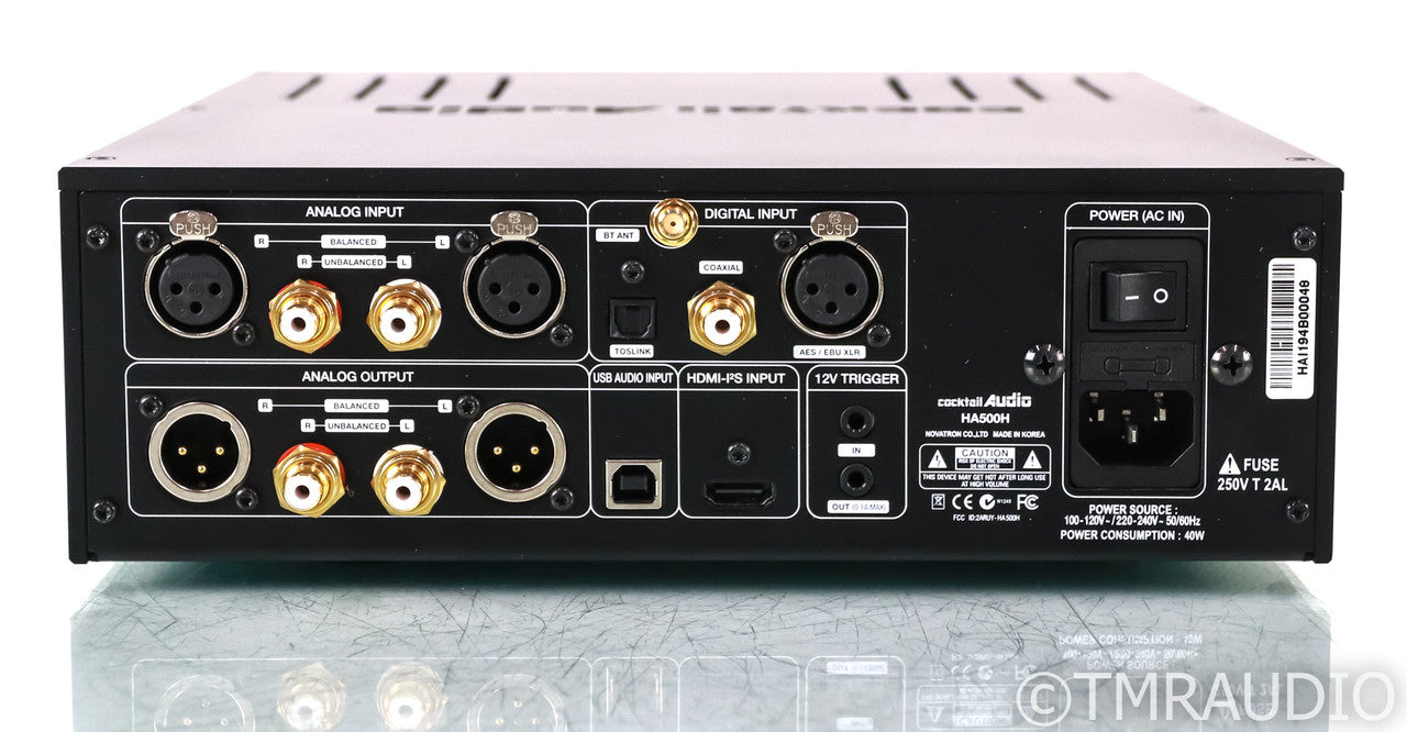 Cocktail Audio HA500H Tube Hybrid DAC / Headphone Amplifier; D/A Converter; USB