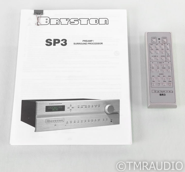 Bryston SP3 7.1 Channel Home Theater Processor; SP-3; 17"; Silver; Remote