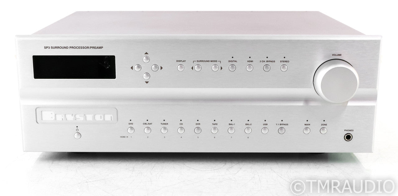 Bryston SP3 7.1 Channel Home Theater Processor; SP-3; 17"; Silver; Remote
