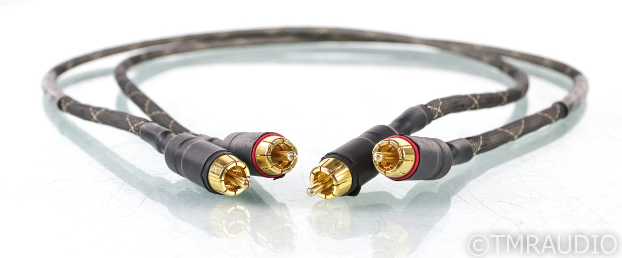 Synergistic Research Alpha Sterling RCA Cables; 1m Pair; Discrete Shielding