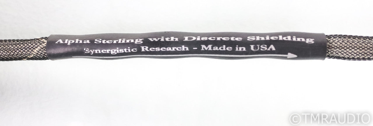 Synergistic Research Alpha Sterling RCA Cables; 2m Pair; Discrete Shielding