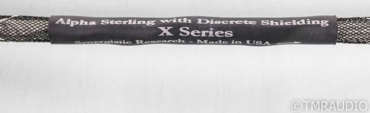 Synergistic Research Alpha Sterling X Series RCA Cables; 1m Pair