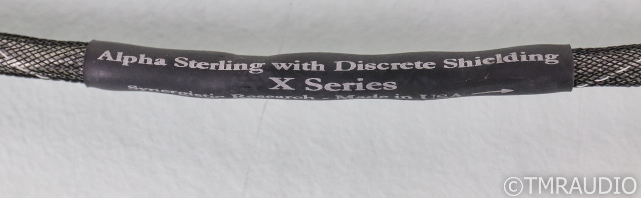 Synergistic Research Alpha Sterling X Series RCA Cables; 2m Pair