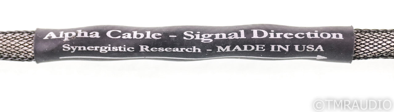 Synergistic Research Alpha RCA Cables; 2m Pair