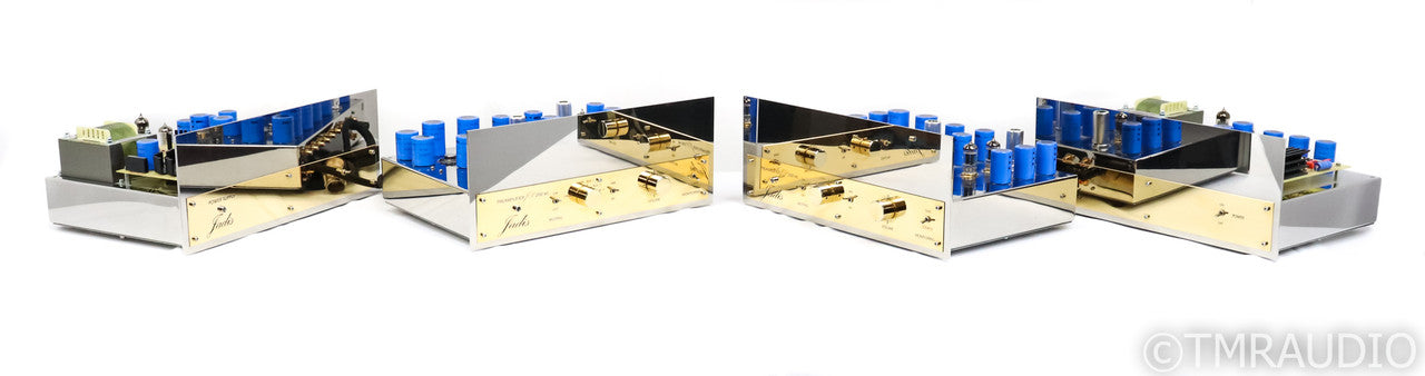 Jadis JD200MC Mono Tube Preamplifier; MM / MC Phono; Gold & Chrome Pair w/ PSU's