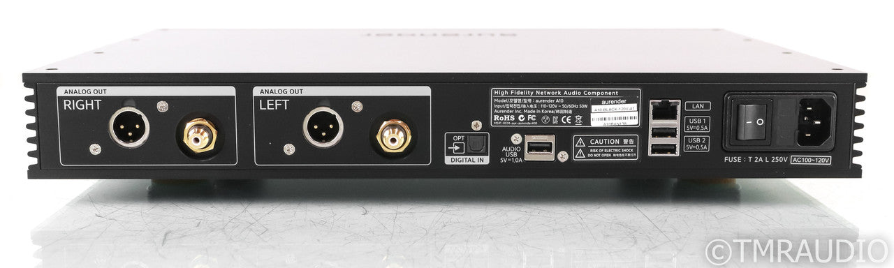 Aurender A10 Network Server / Streamer; A-10; 4TB HDD; Remote; Black