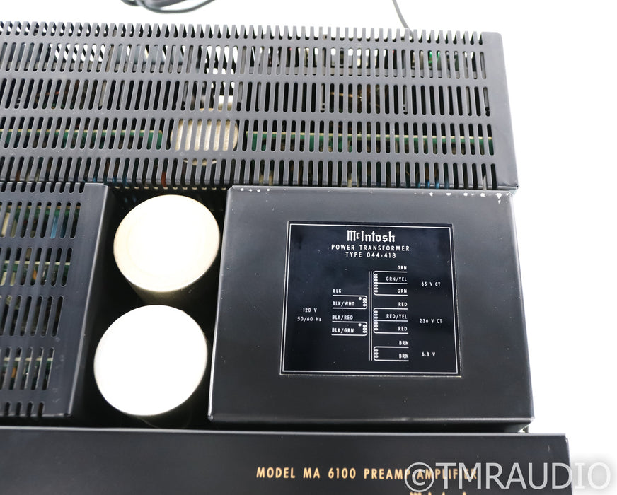 McIntosh MA 6100 Vintage Stereo Preamplifier; Late; MM Phono; AS-IS (Bad Right Channel)