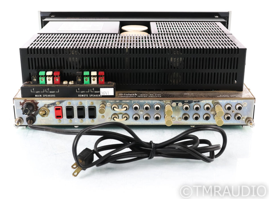 McIntosh MA 6100 Vintage Stereo Preamplifier; Late; MM Phono; AS-IS (Bad Right Channel)