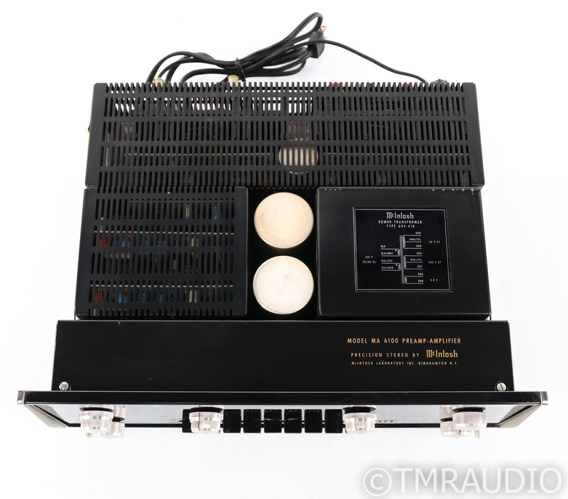 McIntosh MA 6100 Vintage Stereo Preamplifier; Late; MM Phono; AS-IS (Bad Right Channel)