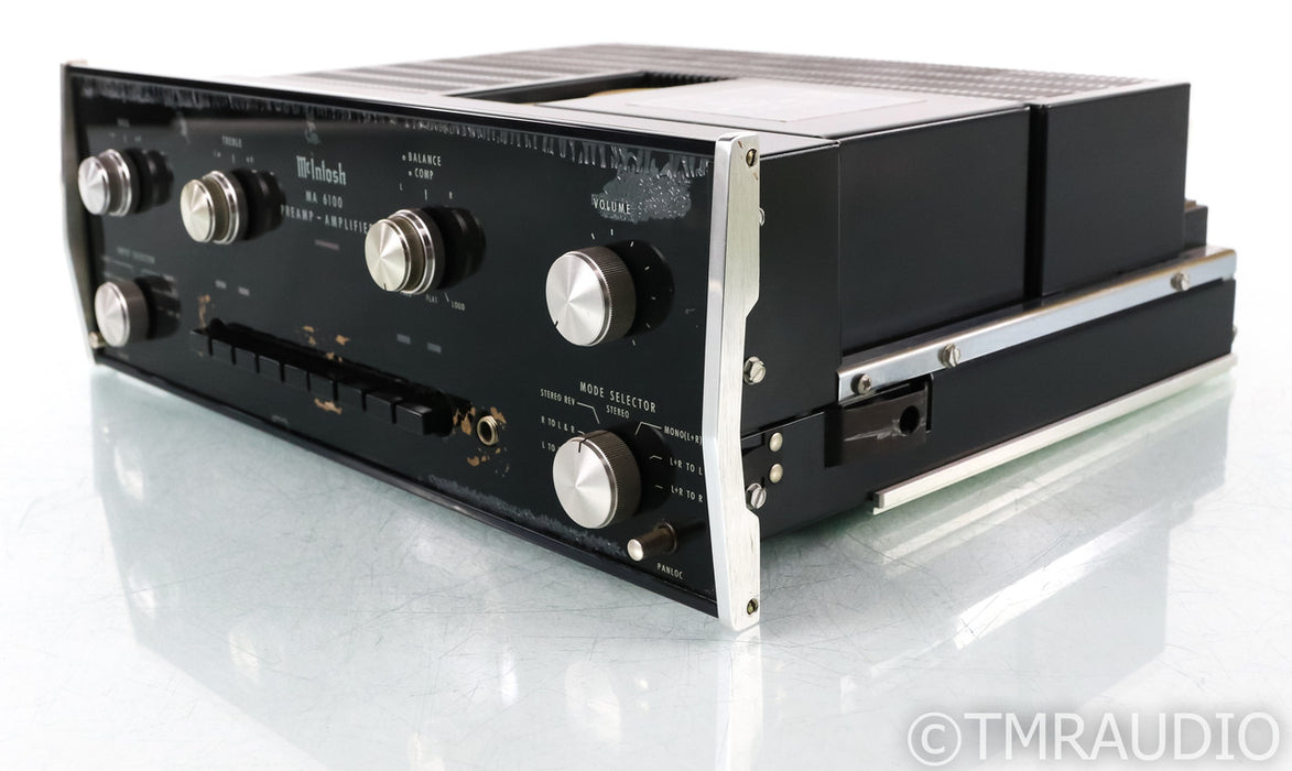 McIntosh MA 6100 Vintage Stereo Preamplifier; Late; MM Phono; AS-IS (Bad Right Channel)