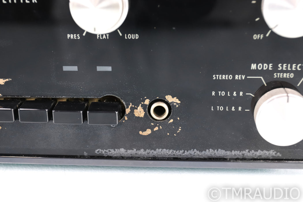 McIntosh MA 6100 Vintage Stereo Preamplifier; Late; MM Phono; AS-IS (Bad Right Channel)