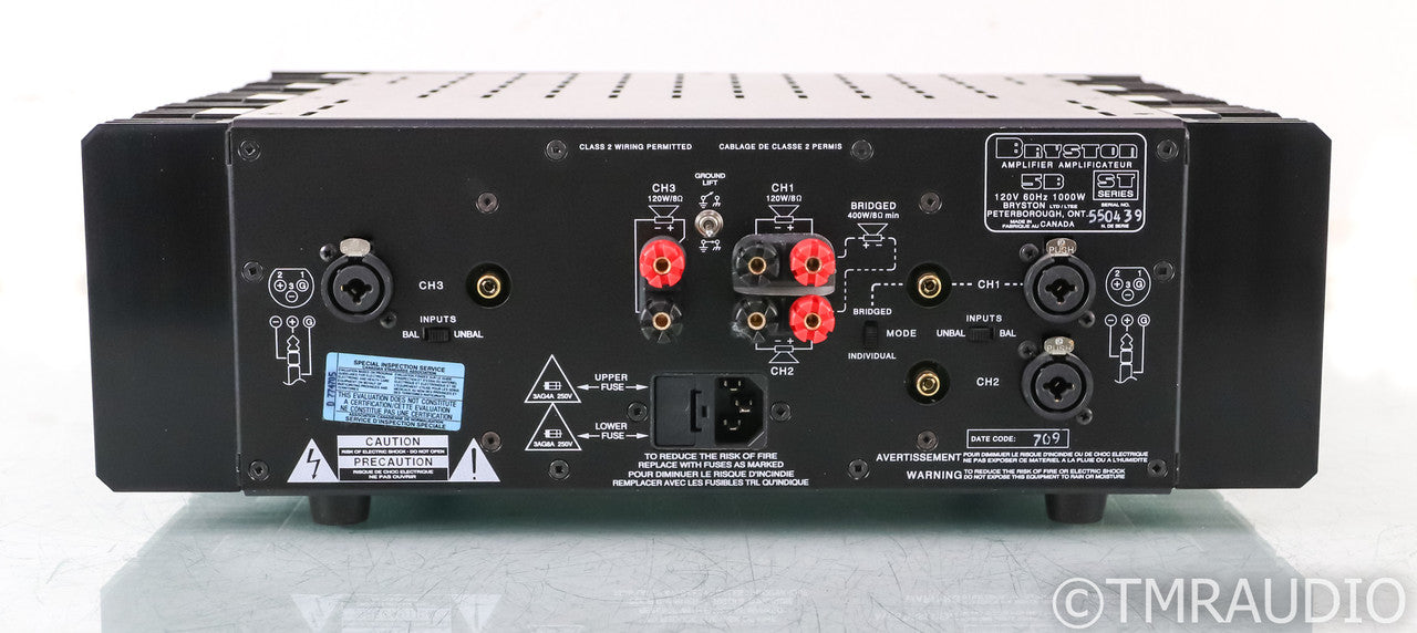 Bryston 5B-ST Three Channel Power Amplifier; 5BST; 17"
