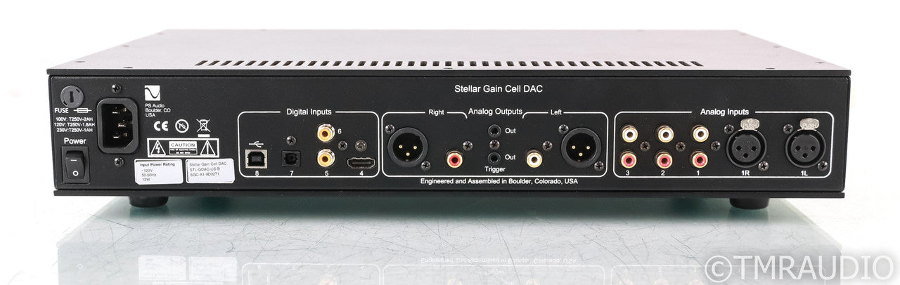 PS Audio Stellar Gain Cell DAC / Preamplifier; D/A Converter; Remote; Black (Used)