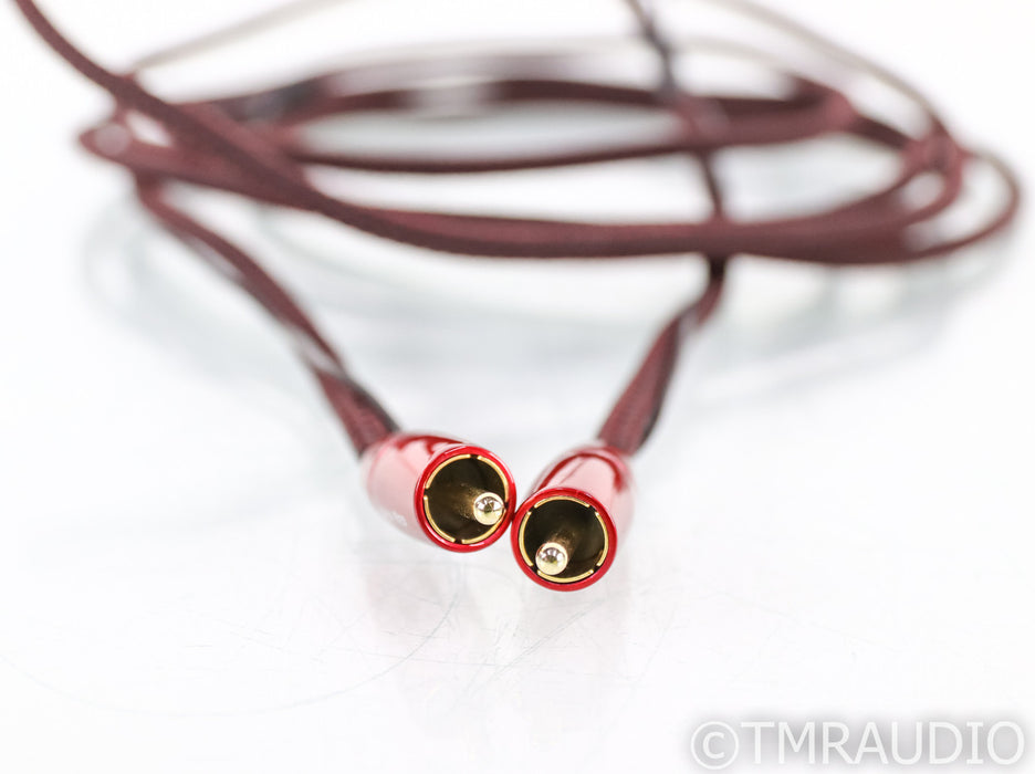 AudioQuest Irish Red Subwoofer RCA Cable; Single 10ft Interconnect