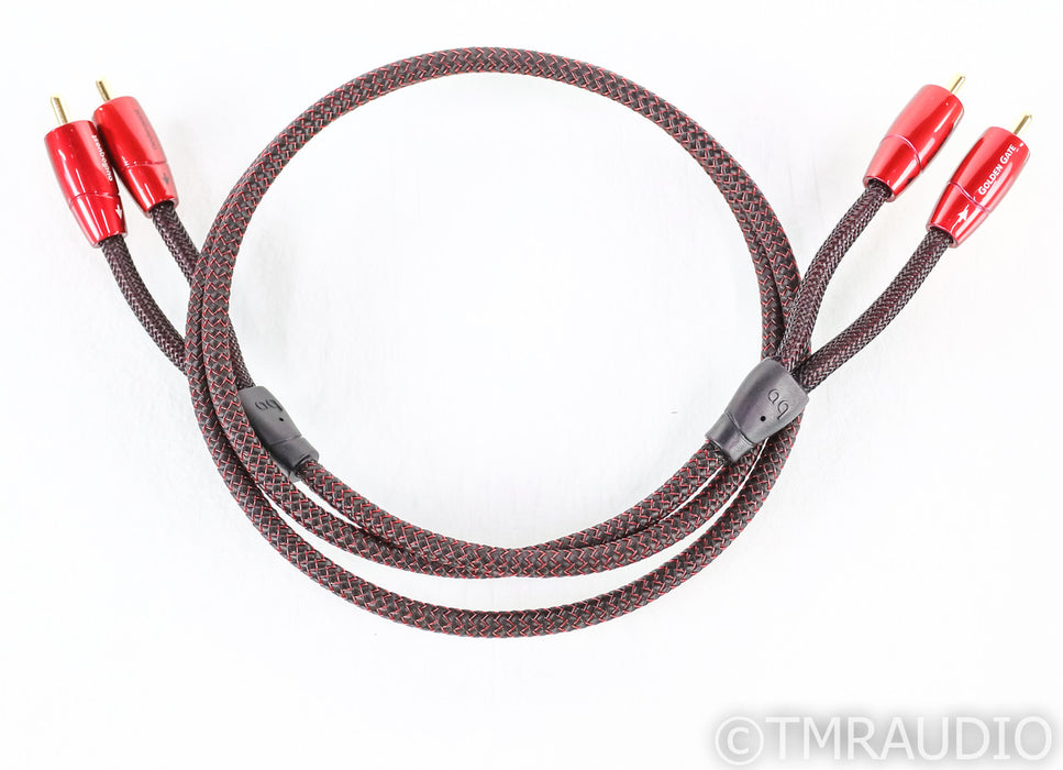 AudioQuest Golden Gate RCA Cables; 1m Pair Interconnects
