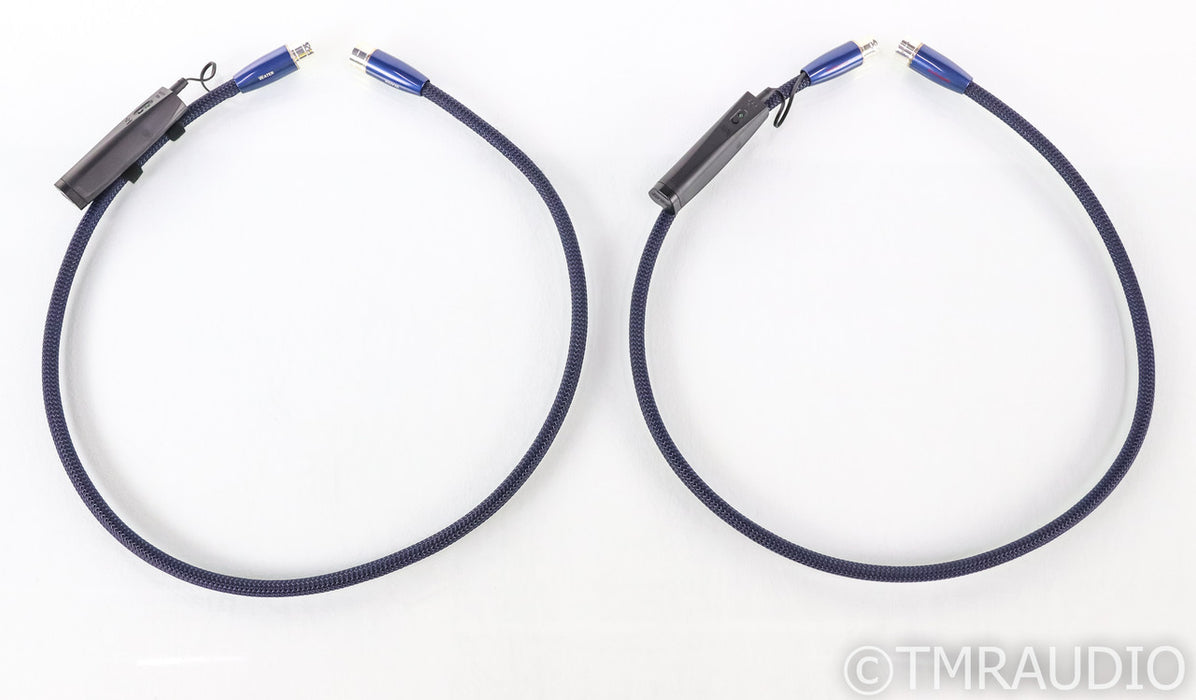 AudioQuest Water XLR Cables; 1m Pair Balanced Interconnects; 72v DBS (1/1)