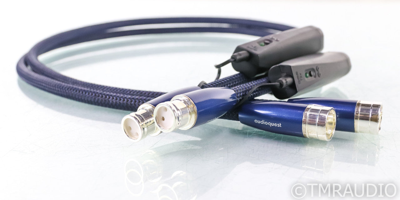 AudioQuest Water XLR Cables; 1m Pair Balanced Interconnects; 72v DBS (1/1)