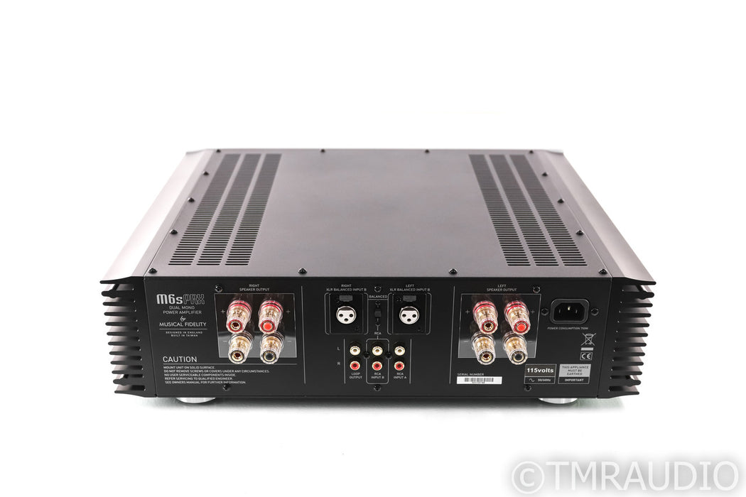 Musical Fidelity M6s PRX Stereo Power Amplifier; Silver (New / Open Box)