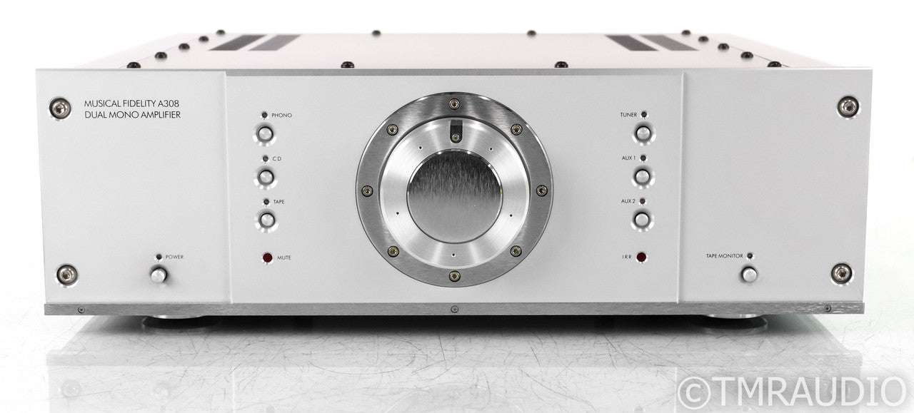 Musical Fidelity A308 Stereo Integrated Amplifier; A-308; Silver; Remote