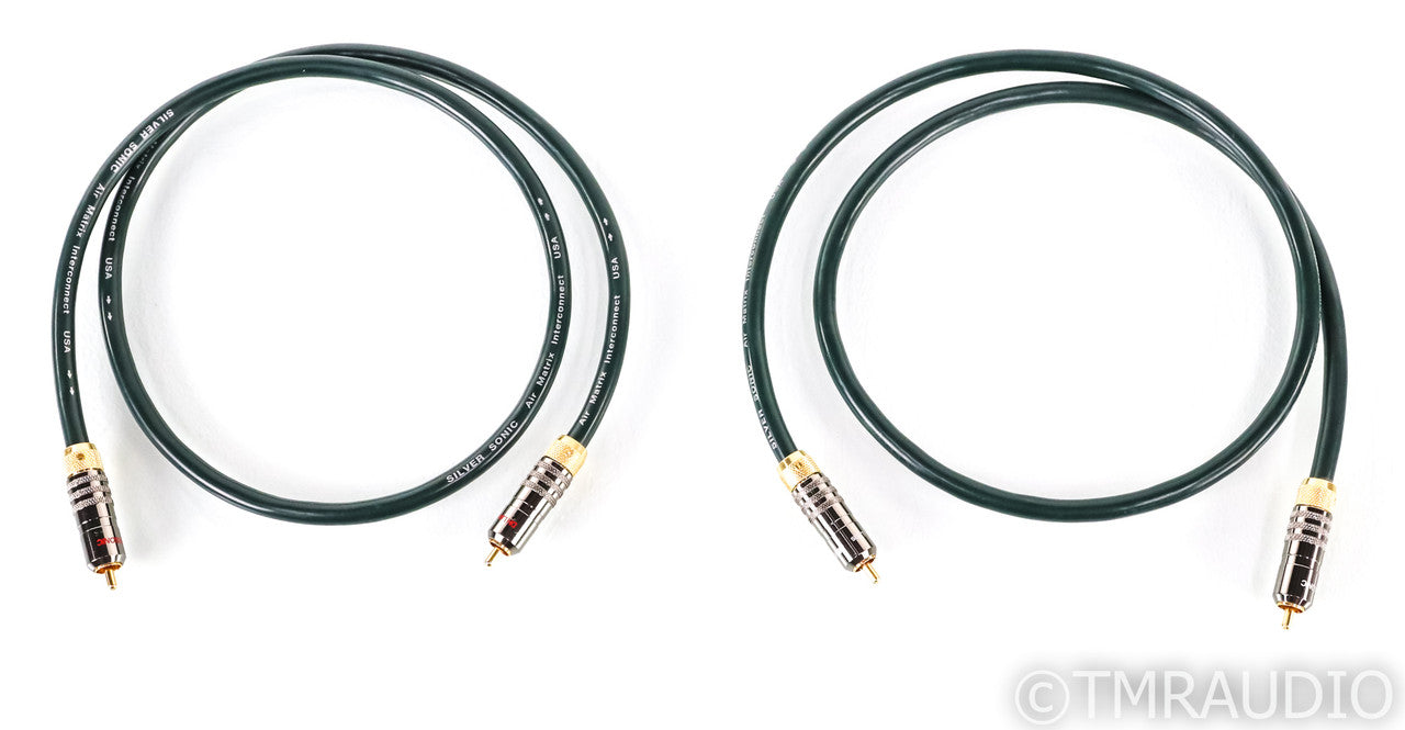 DH Labs Silver Sonic Air Matrix RCA Cables; 1m Pair Interconnects