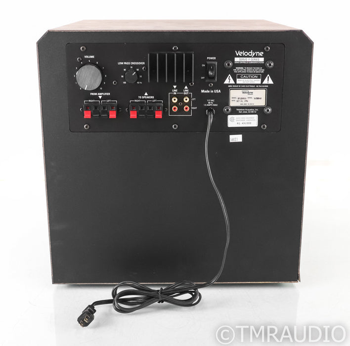 Velodyne SF12BVR10 / F1200s 12" Powered Subwoofer; Servo F-Series