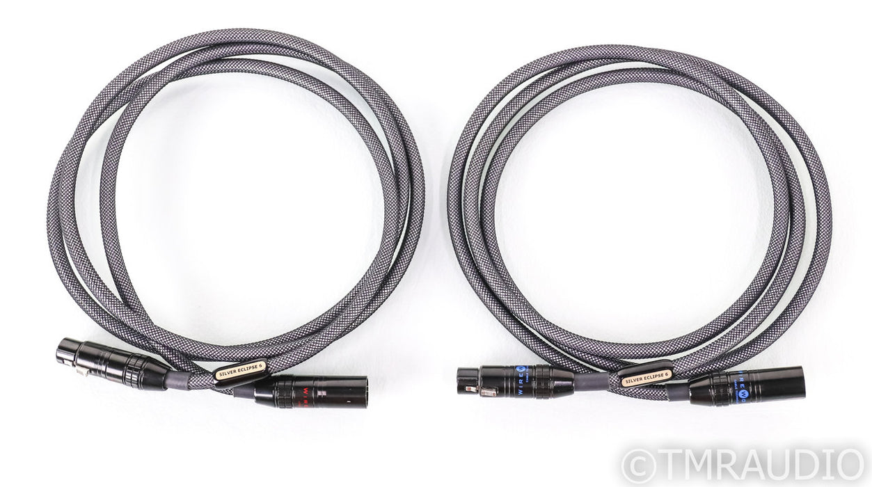 WireWorld Silver Eclipse 6 XLR Cables; 2m Pair Balanced Interconnects