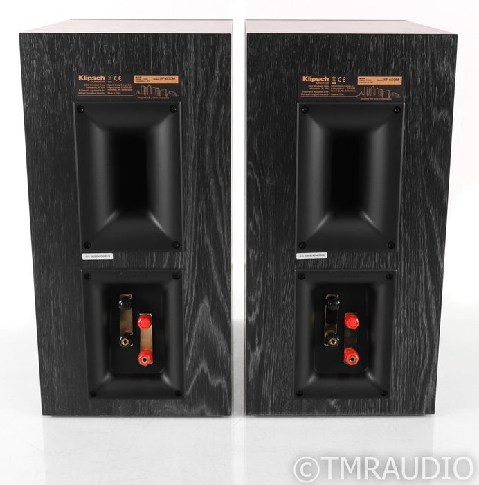 Klipsch RP-600M Bookshelf Speakers; RP600M; Black Pair