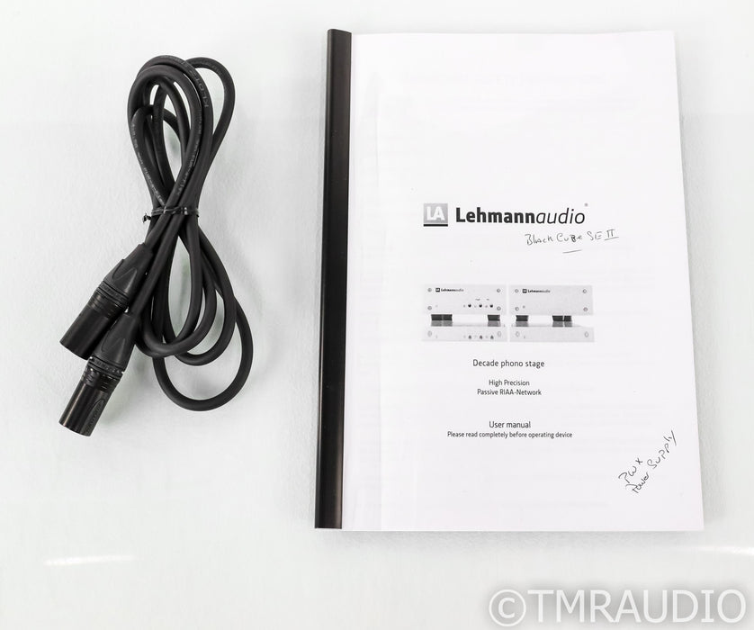 Lehmann Audio Decade MM / MC Phono Preamplifier; PWX II PSU