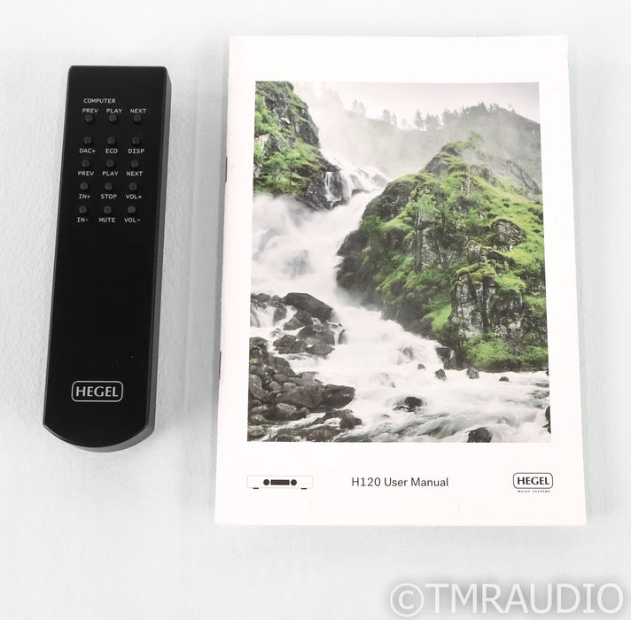 Hegel H120 Stereo Integrated Amplifier; H-120; Remote; USB; Black