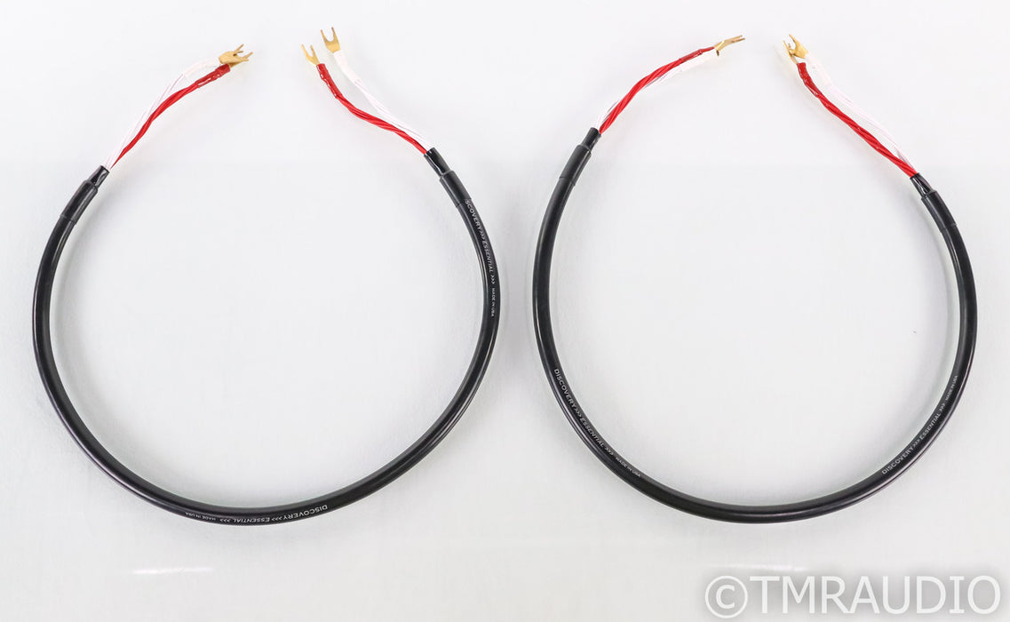 Discovery Cable Essential Speaker Cables; 1m Pair (1/0)