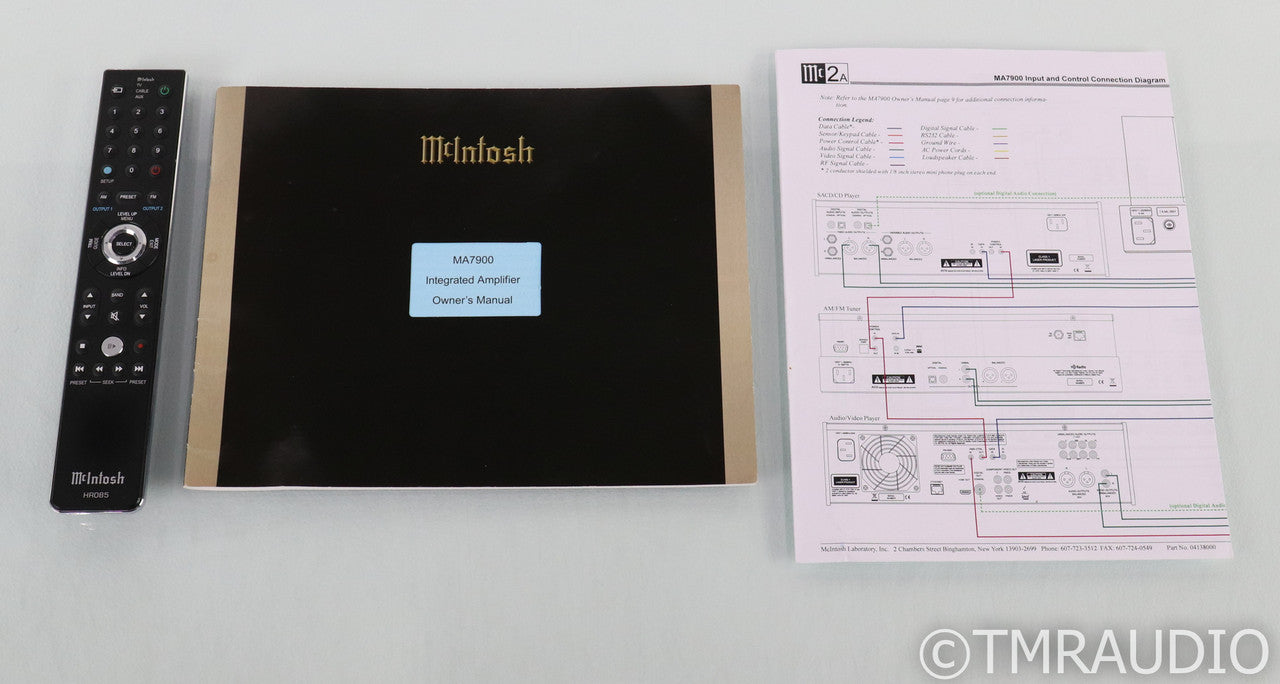 McIntosh MA7900 Stereo Integrated Amplifier; MA-7900; USB; Remote