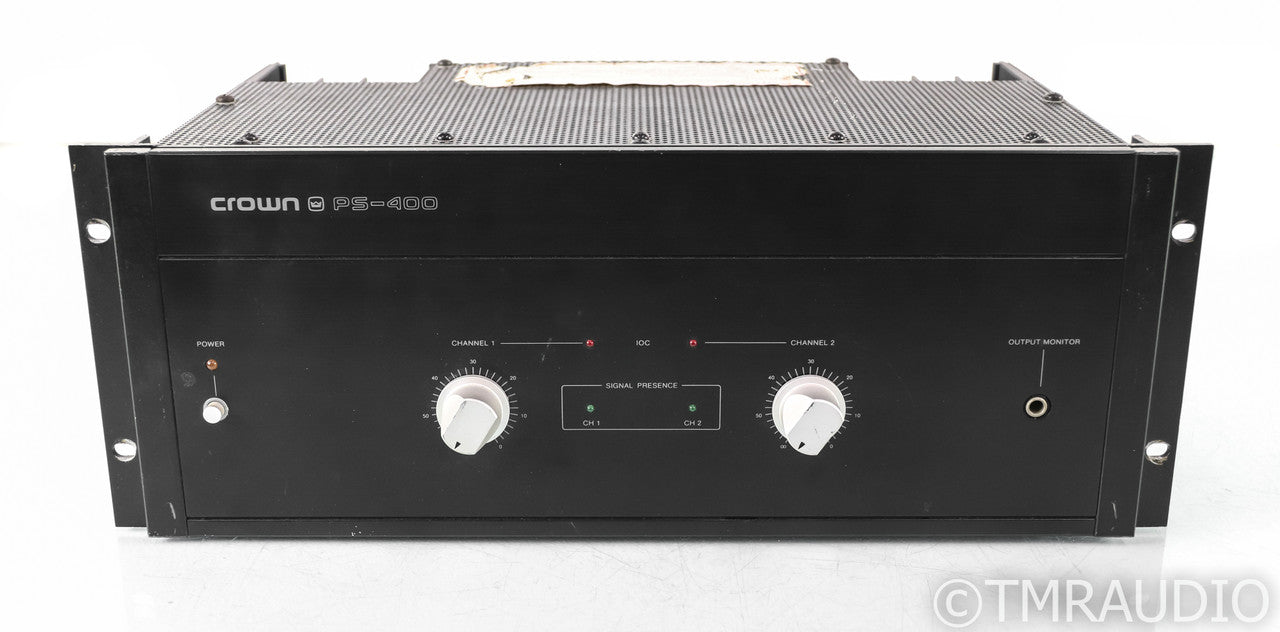 Crown PS-400 Vintage Stereo Power Amplifier; PS400; Black (1/1)