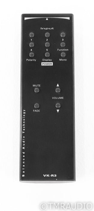 BAT VK-31SE Stereo Tube Preamplifier; Balanced Audio Technology; VK31SE; Remote
