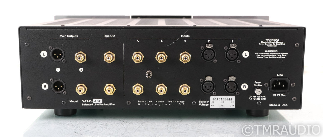 BAT VK-31SE Stereo Tube Preamplifier; Balanced Audio Technology; VK31SE; Remote