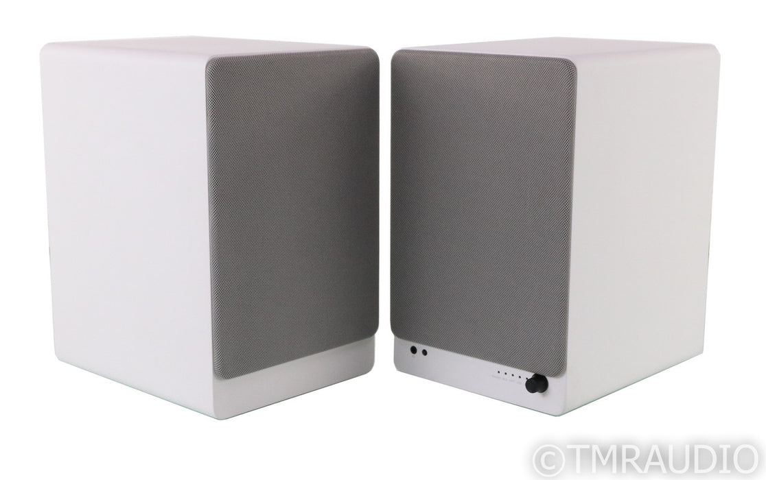 Kanto Tuk Powered Bookshelf Speakers; Bluetooth; MM Phono; Remote; White; Bluetooth; MM Phono; Remote; White