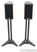 Sonus Faber Liuto Monitor Wood Bookshelf Speakers; Walnut & Black Pair w/ Stands