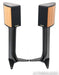 Sonus Faber Liuto Monitor Wood Bookshelf Speakers; Walnut & Black Pair w/ Stands