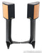 Sonus Faber Liuto Monitor Wood Bookshelf Speakers; Walnut & Black Pair w/ Stands