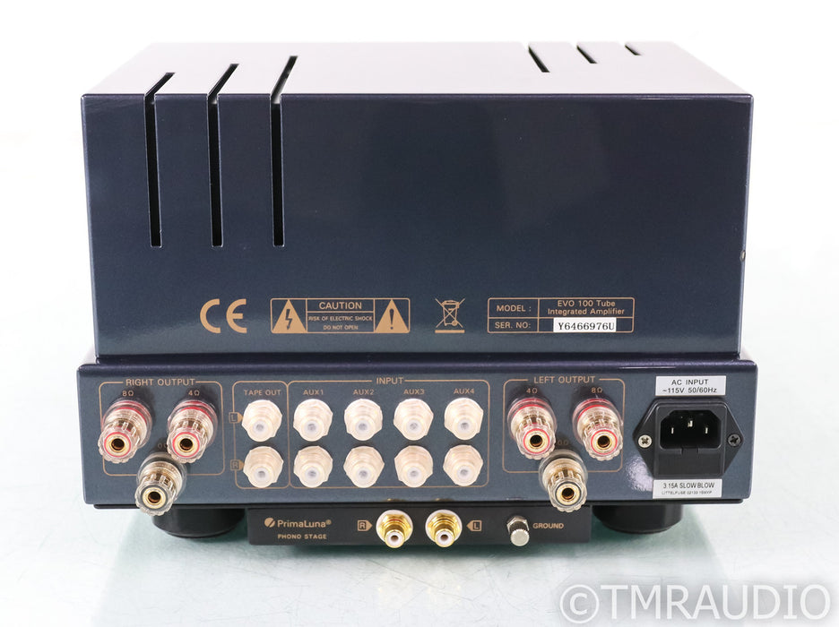 PrimaLuna EvoLution EVO 100 Stereo Tube Integrated Amplifier; Remote