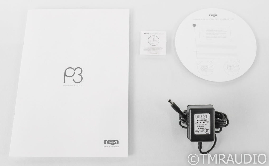 Rega Planar 3 Turntable; P3; RB330 Tonearm; Rega Exact MM Cartridge