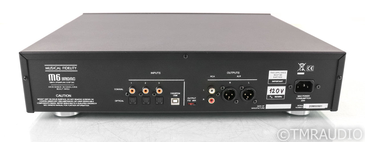 Musical Fidelity M6sR DAC; D/A Converter; M-6sr; Black (Open Box)
