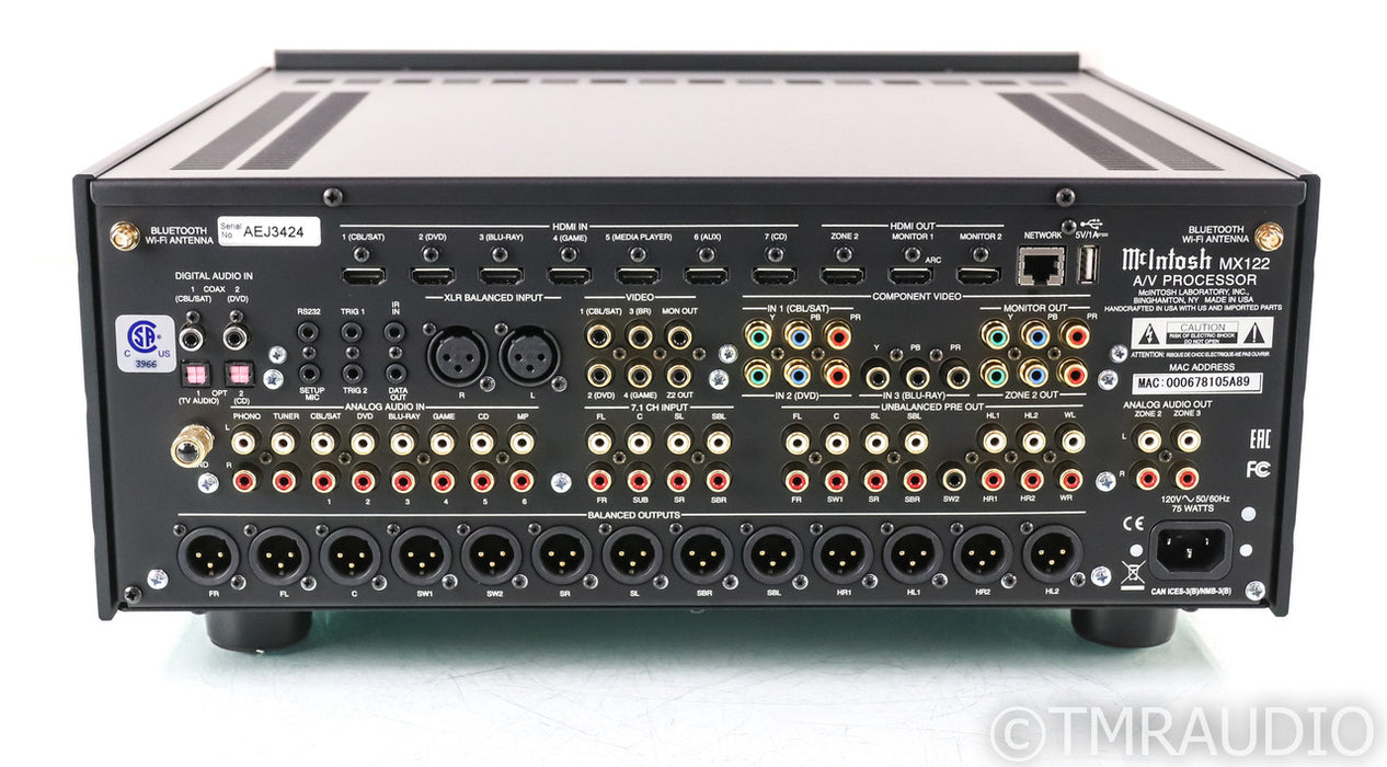 McIntosh MX122 11.2 Channel Home Theater Processor; MX-122; Bluetooth; Remote