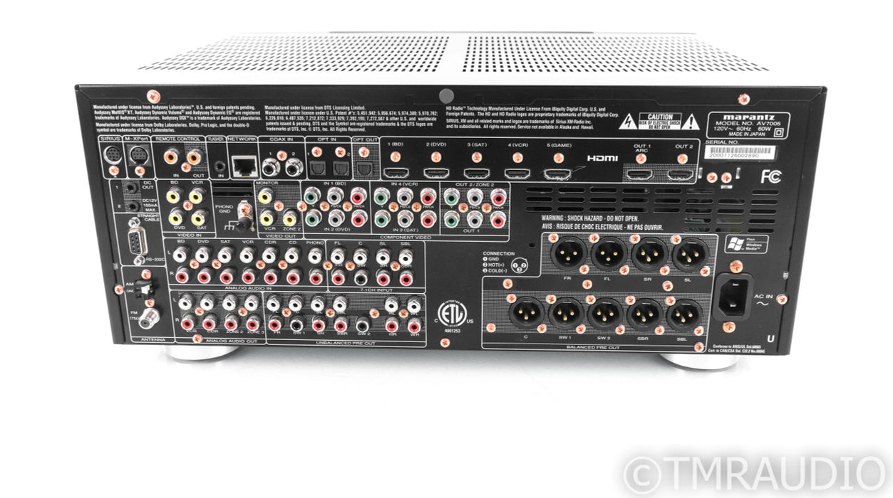 Marantz AV7005 7.1 Channel Home Theater Processor; AV-7005; Remote