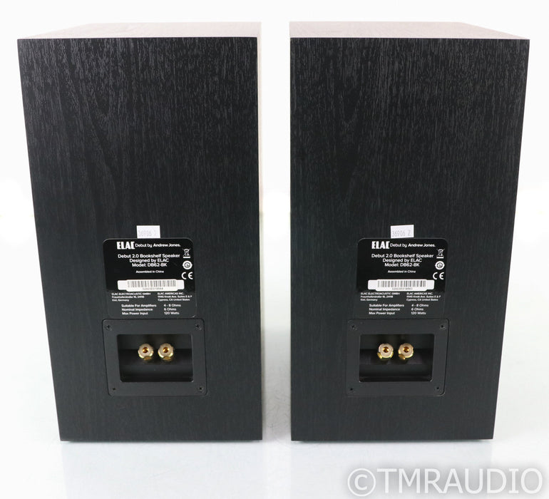 Elac Debut 2.0 B6.2 Bookshelf Speakers; Black Pair; DB62-BK