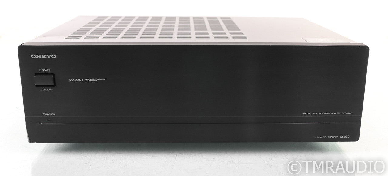 Onkyo M-282 Stereo Power Amplifier; M282; Black — The Music Room