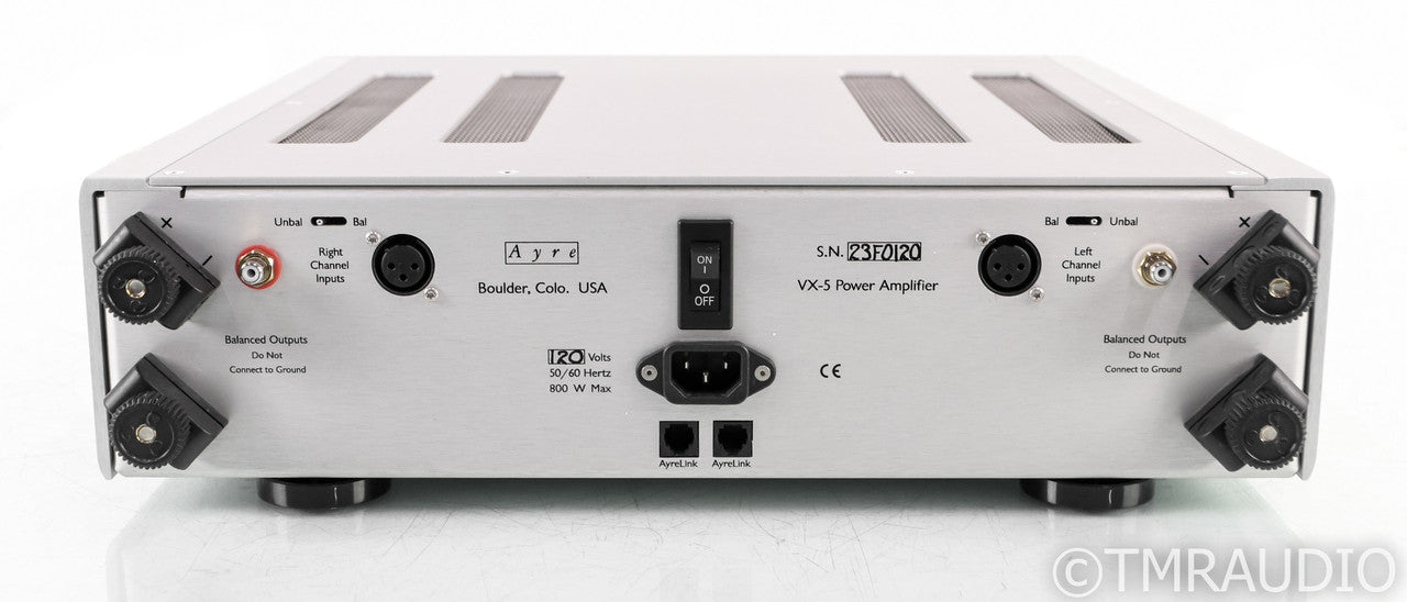 Ayre VX-5 Twenty Stereo Power Amplifier; VX5; Silver