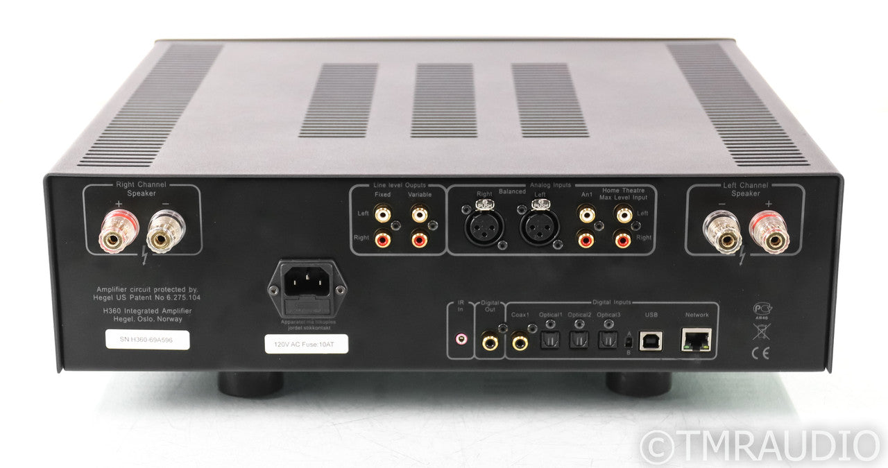 Hegel H360 Stereo Integrated Amplifier; Black; Remote