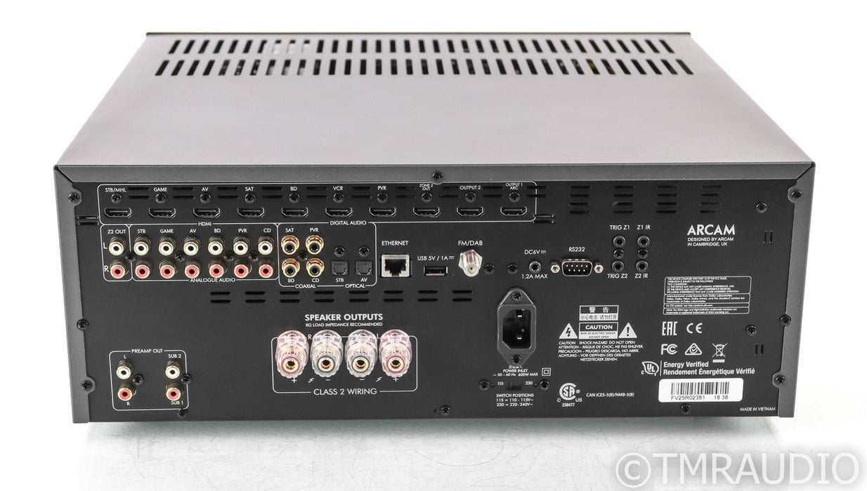 Arcam SR250 2.1 Channel Home Theater Receiver; Black; Remote; Spotify Connect